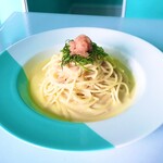 X-cafe - 博多あごおとしの明太子クリームパスタ　1078円税込