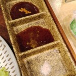 とんかつ けい太 - ソース、醤油、岩塩