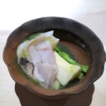 菊鮨 - 蛤（九十九里）と春野菜・・春ですねぇ。
