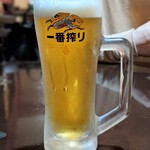 本場台湾料理海鮮館 - キリン一番搾り生ビール 中ジョッキ