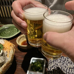 いかの墨 新潟駅前店 - まずは、プレモルで乾杯！