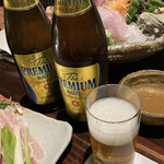 いかの墨 - よーし、ビールは終わり！