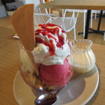 京都祇園茶寮 - アイスクリームをお願いしたら・・凄いボリューム＠＠