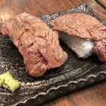 大阪ステーキ かうぼーい - 和牛サーロイン炙り握り