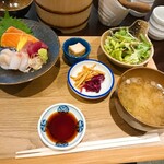 深川 ごはん屋 おゝ貫 - お造り盛合せ定食  1,300円