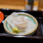 天ぷら 正心庵 - 鮃：縁側と共に