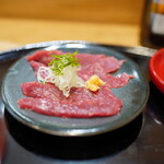 天ぷら 正心庵 - 馬刺し：秋田産