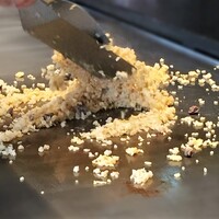 鉄板焼 さざんか - ガーリックライス