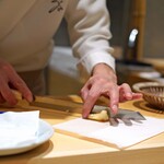 三谷 - 真子鰈の揚げ物