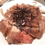一心太助 - 海苔とキムチはかつ丼には合わないが（笑）