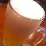 とびっきり旨い酒と魚 東新漁港 - 生ビール