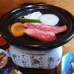 飛騨牛焼いてます