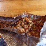 有楽庵 - 朴葉味噌完成