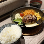 焼肉 蘭 - ハンバーグ定食1,000円