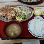 Shokuraku Koubou Genya - 山賊焼き定食(ごはん、味噌汁おかわり自由)