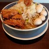 ラーメン ガジロー - ガチ麺味玉  醤油  ニンニク小  ( うずらトッピング  )