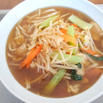 麺カフェ ひまわり - もやしラーメン