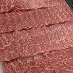 荻窪焼肉 さく - さく名物3.9秒炙りロース