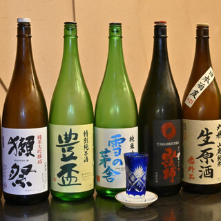 日本酒が豊富！お酒好きの方にもご満足いただけます