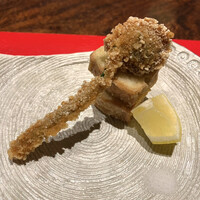賛否両論 - こごみのおかき揚げ、蕗の薹入り揚げしんじょ