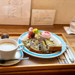 あおくまカフェ - 宇治抹茶フレンチトースト