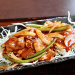 Onsen Shokudou Warowaro - ニンニクの芽と豚肉のスタミナ定食