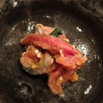 すゝき野 鮨金 - サンマの胡麻和え