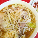 ラーメン二郎 - ラーメン小＋ニンニク多め＋白ネギ