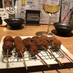 芦屋 串揚げ こぱん - おまかせ串10本