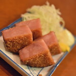 Taishuutori Sakaba Toritsuba Kitsuki Jiten - 厚切りハムカツ（３５０円＋税）２０２１年４月