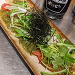 大衆酒場 はんろく - めかぶトマト！？いろんなのがあるなあ♪うめえ