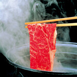 All-you-can-eat shabu shabu (loin beef) Enjoy the taste of the ingredients