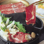 All-you-can-eat suki-shabu (loin beef) Please enjoy...