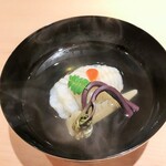 新ばし 星野 - アイナメと静岡産筍のお椀