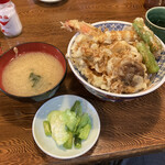 天婦羅 うえじま - 天丼並1100円