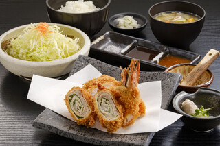 Kurokatsu Tei - ミックス3種定食です。