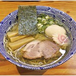 らーめん侘助 - 塩らーめん+味玉 800+100円