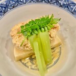 川田 - 2021.4.  筍と鯛の子と蕗の焚き合わせ