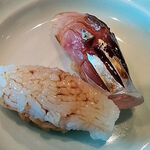 鮨し人 - アオリイカ、アジ