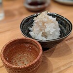 鶏や 梅の湯 - お口直しの大根おろし