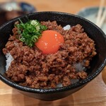 鶏や 梅の湯 - とりそぼろ丼