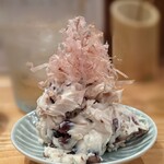 鶏や 梅の湯 - 甘納豆と鰹節のマスカルポーネ