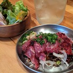 鶏や 梅の湯 - 馬刺しの赤身