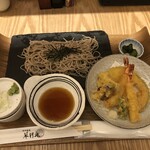 信州蕎麦 蓼科庵 - 海老と野菜の天せいろ（１４２０円）