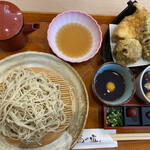 日本そば 蕎乃道 - 料理写真:天ざるランチ　1100円