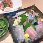 Washoku No Omise Sekine - 刺し盛り（食べかけ）