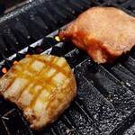 Houjou Yakiniku Senta Odawara Ten - 牛タンの特上をじゅーじゆー。厚みがいいのですが…