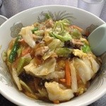 味来斉 - 中華丼アップ