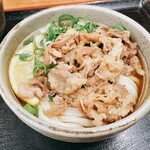 麺処 綿谷 - 牛肉ぶっかけハーフ_2021年3月