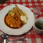 ビッグシェフ - オムライス＆海老フライ¥1150+税